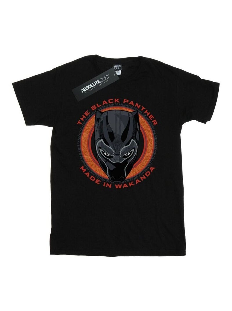 Marvel - T-shirt MADE IN WAKANDA Noir - Kiabi