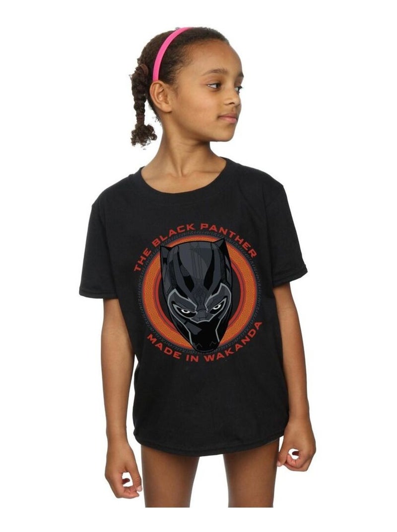Marvel - T-shirt MADE IN WAKANDA Noir - Kiabi