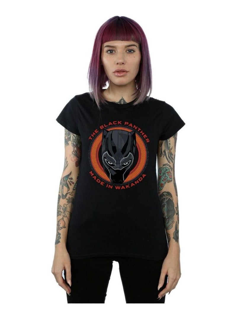 Marvel - T-shirt MADE IN WAKANDA Noir - Kiabi