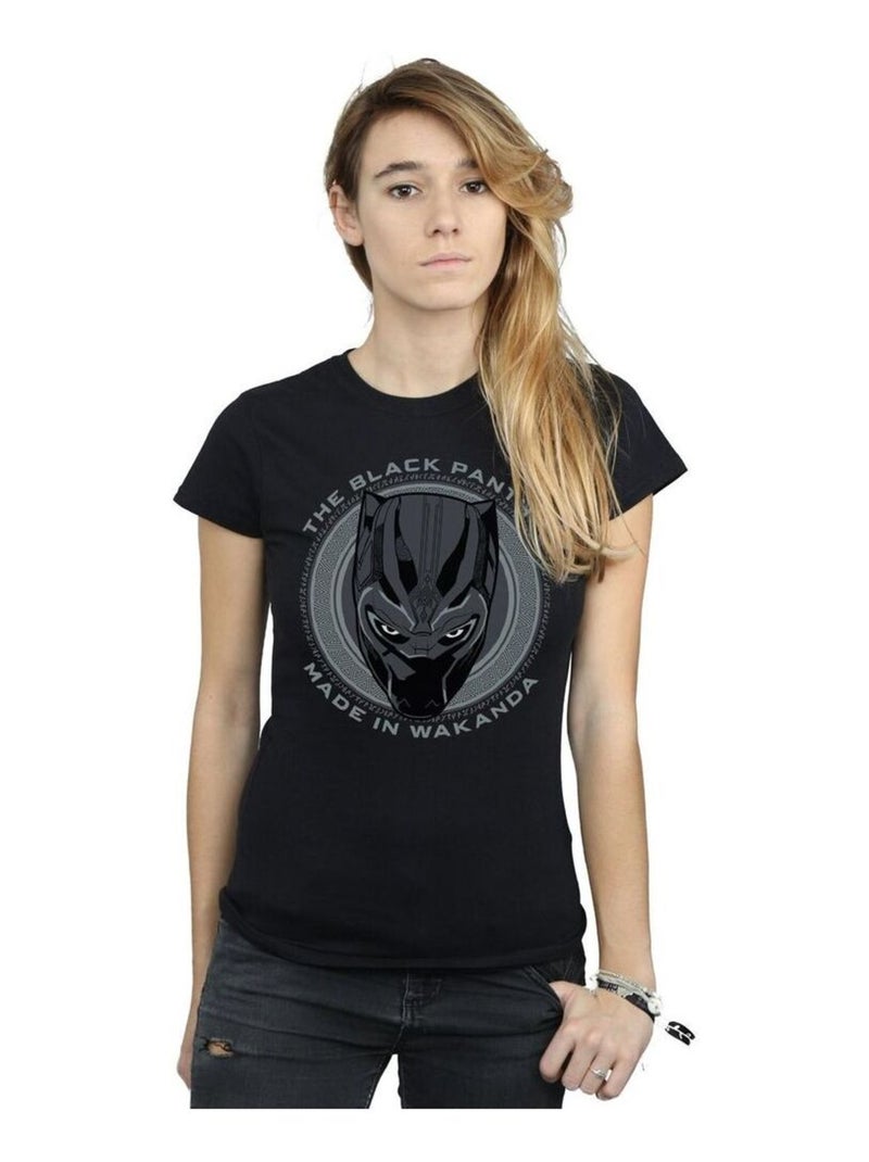 Marvel - T-shirt MADE IN WAKANDA Noir - Kiabi