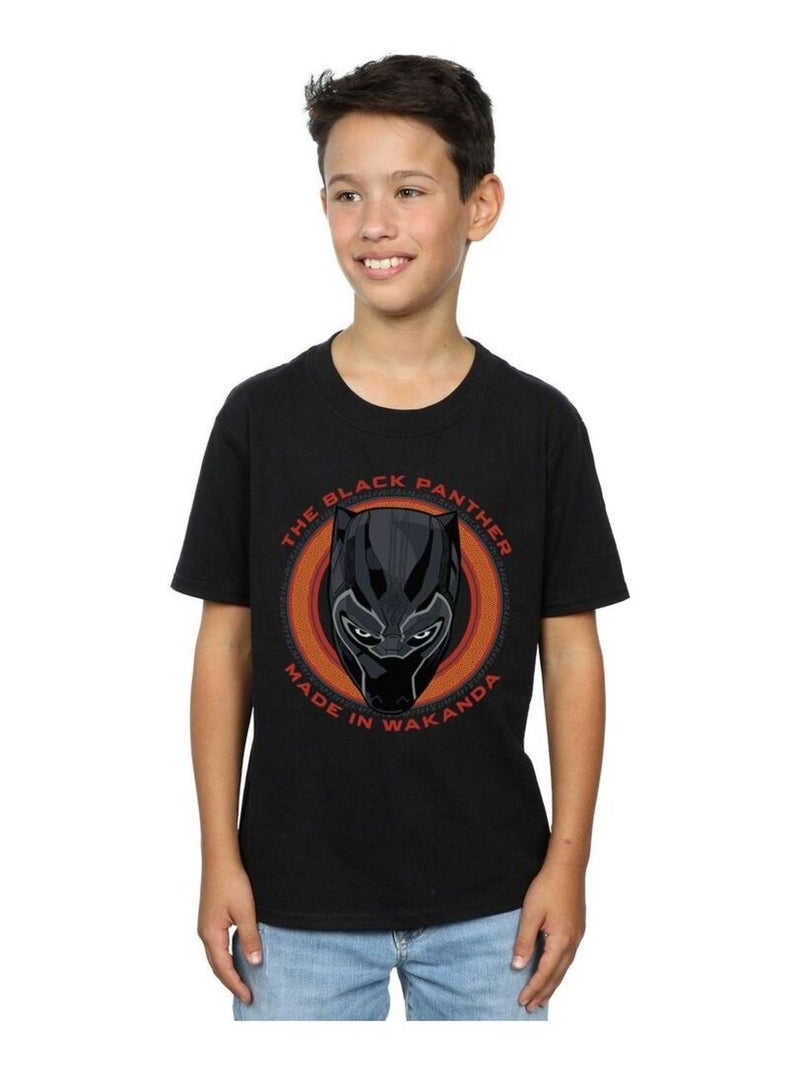 Marvel - T-shirt MADE IN WAKANDA Noir - Kiabi