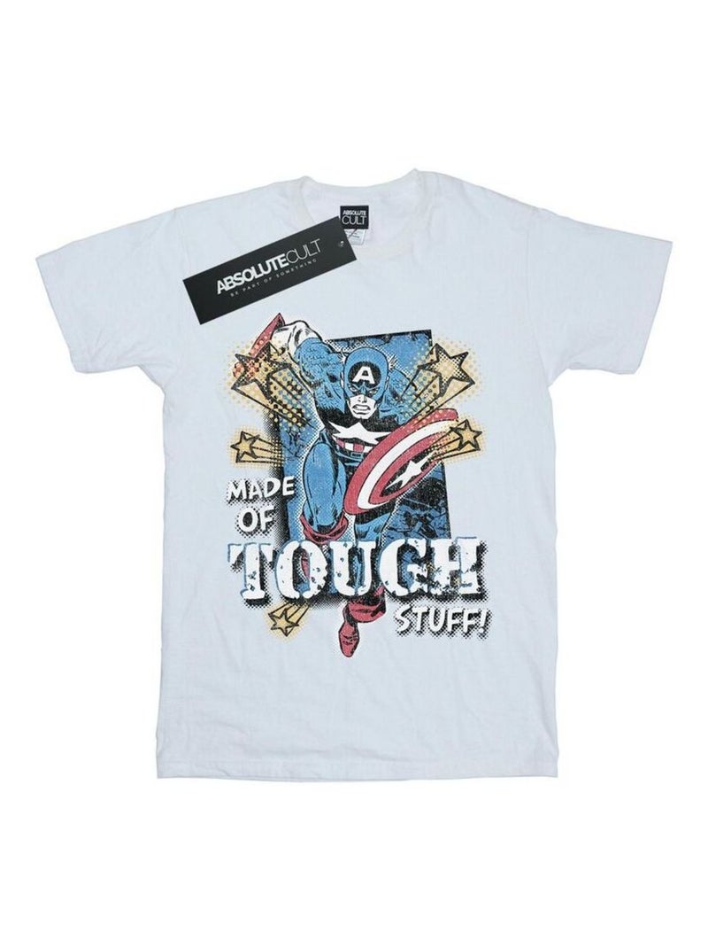 Marvel - T-shirt MADE OF TOUGH STUFF Blanc - Kiabi
