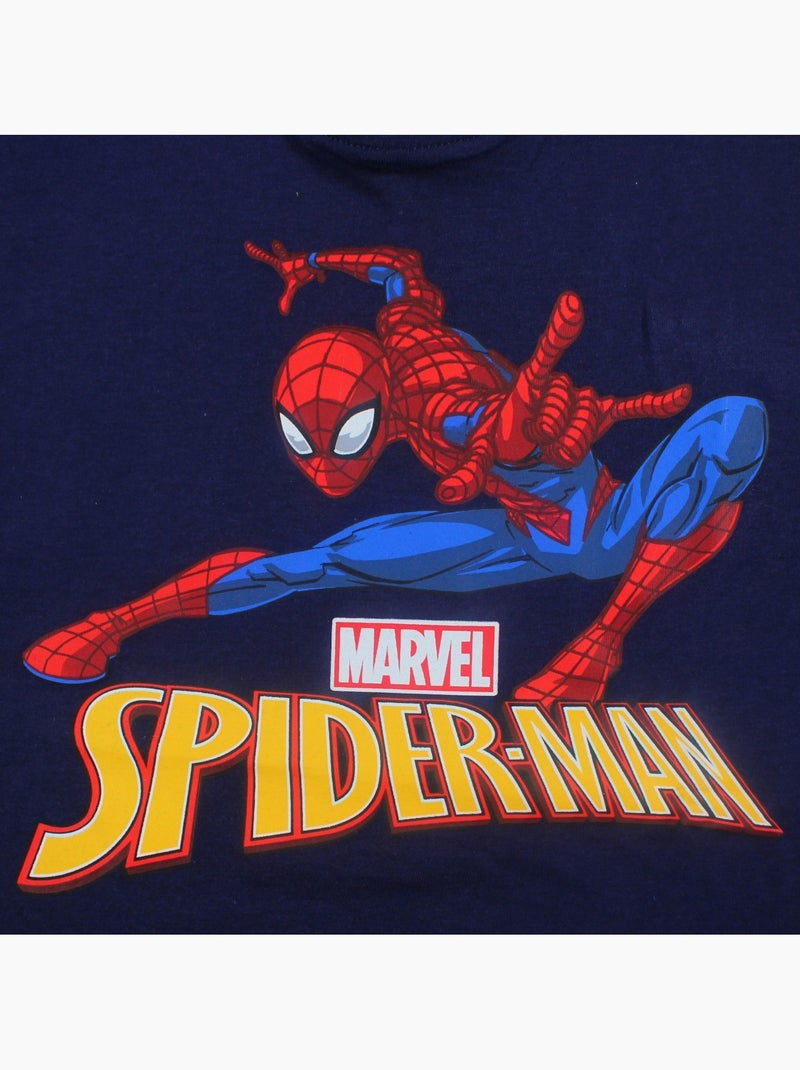 Marvel - T-shirt manches courtes garçon avec personnage Bleu marine - Kiabi