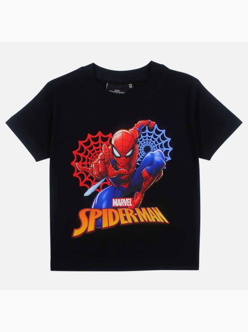 Marvel - T-shirt manches courtes garçon avec personnage Noir - Kiabi