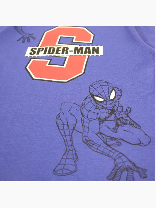 Disney - T-shirt garçon imprimé Spiderman en coton - Noir - - 14.90