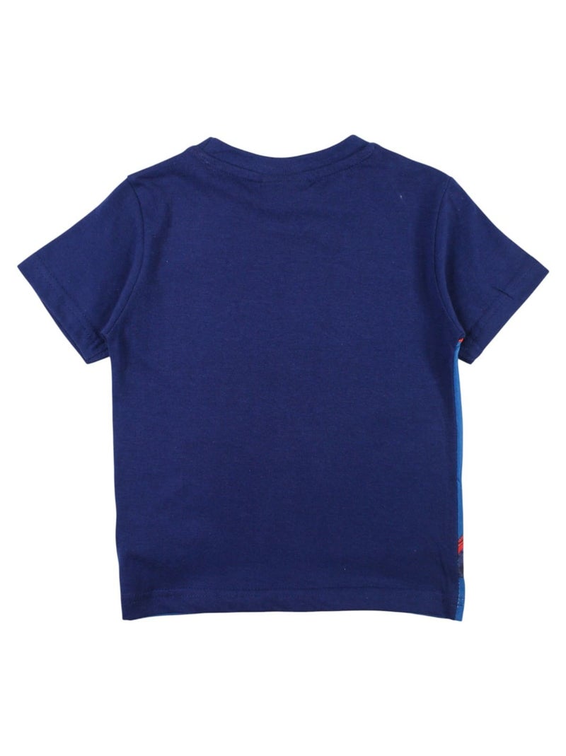 Marvel - t-shirt manches courtes imprimé, coupe droite et col rond Bleu marine - Kiabi