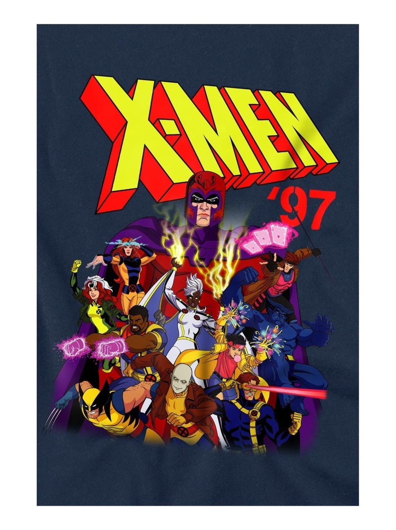 Marvel - T-shirt manches courtes X-MEN Bleu marine - Kiabi