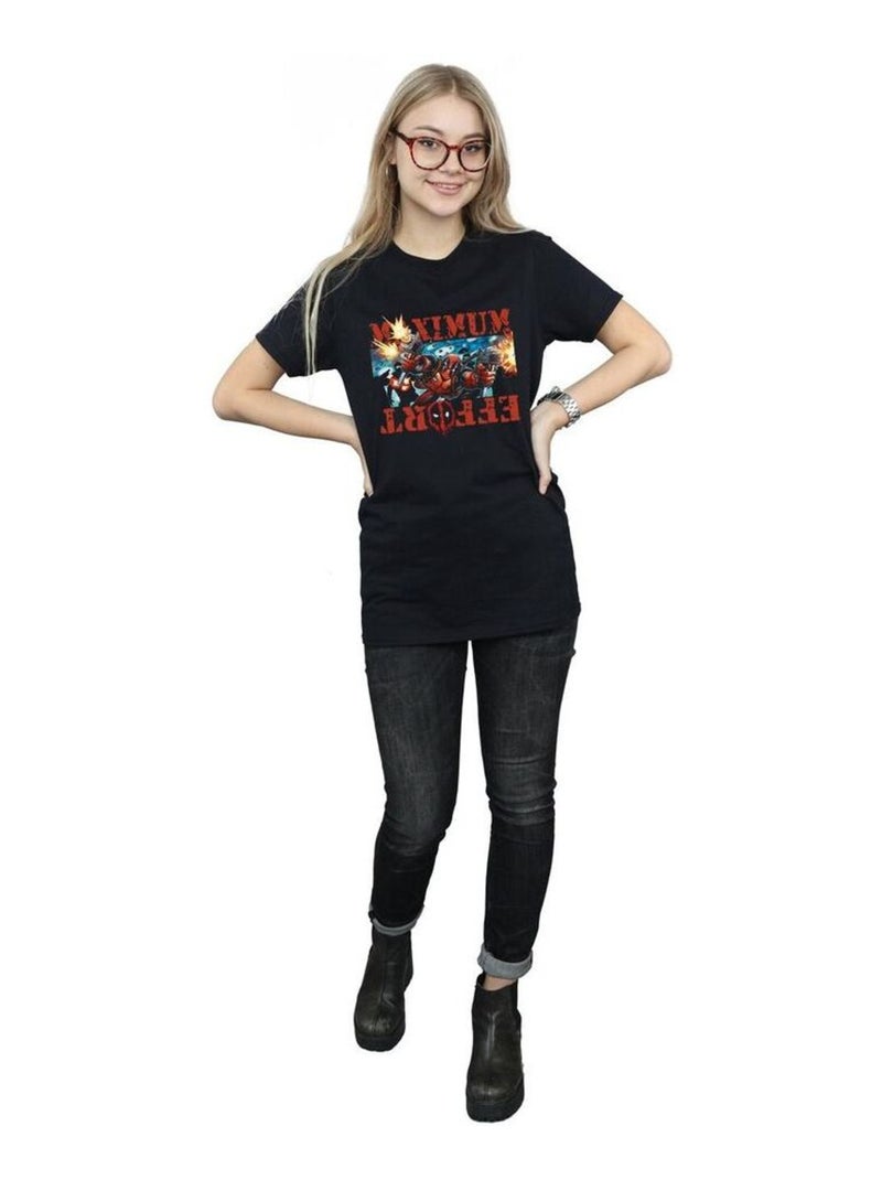 Marvel - T-shirt MAXIMUM EFFORT Noir - Kiabi