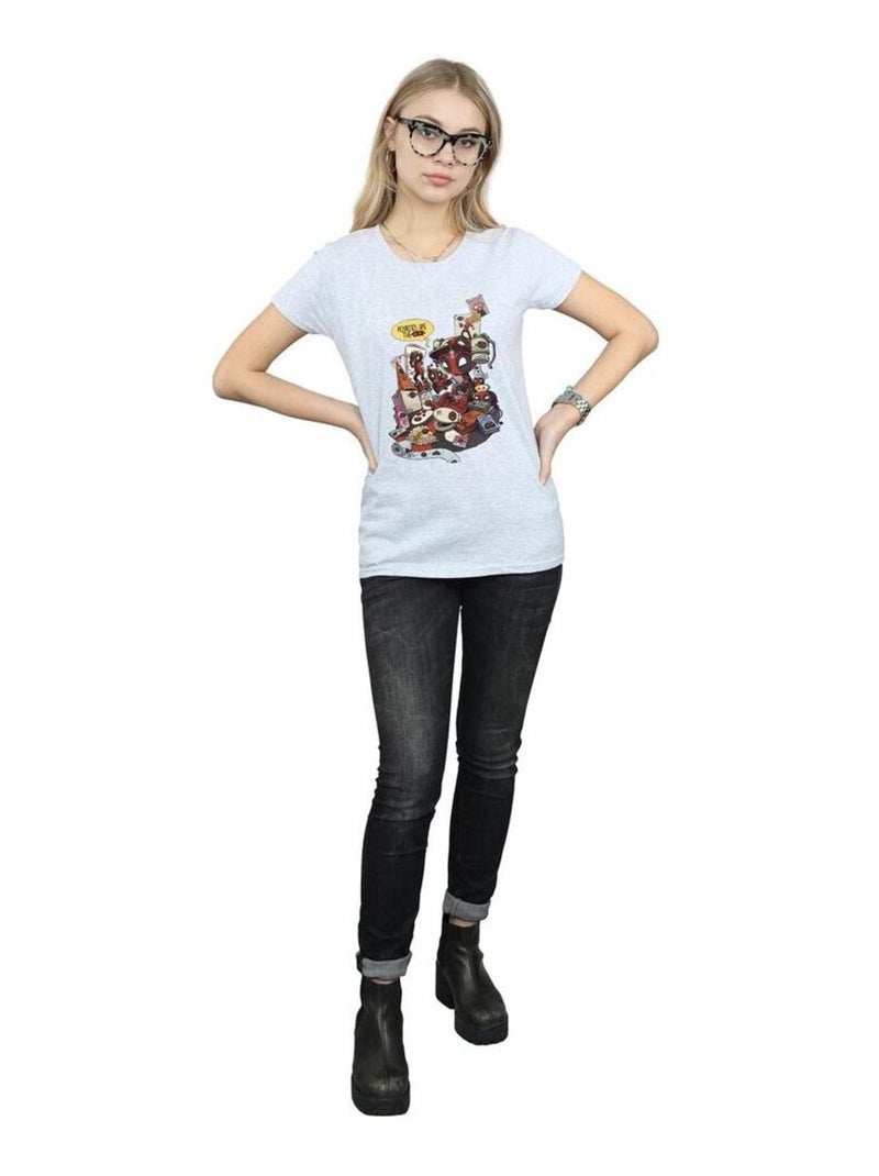 Marvel - T-shirt MERCHANDISE ROYALTIES Gris chiné - Kiabi