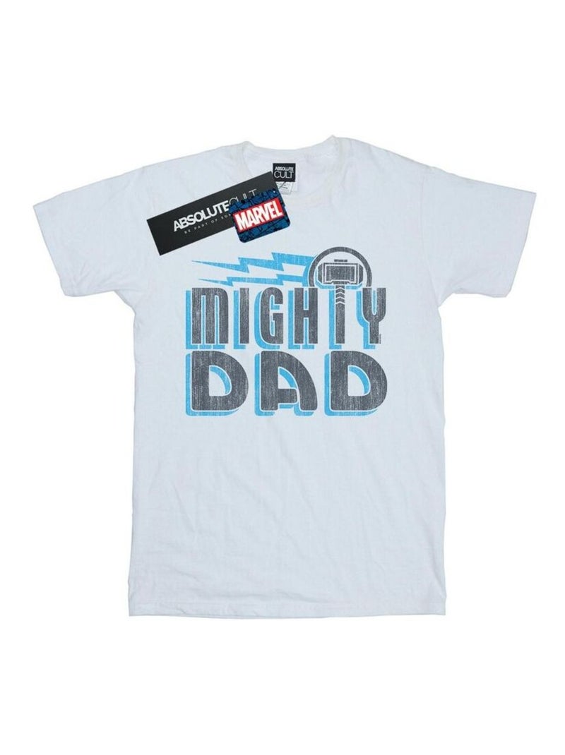 Marvel - T-shirt MIGHTY DAD Blanc - Kiabi