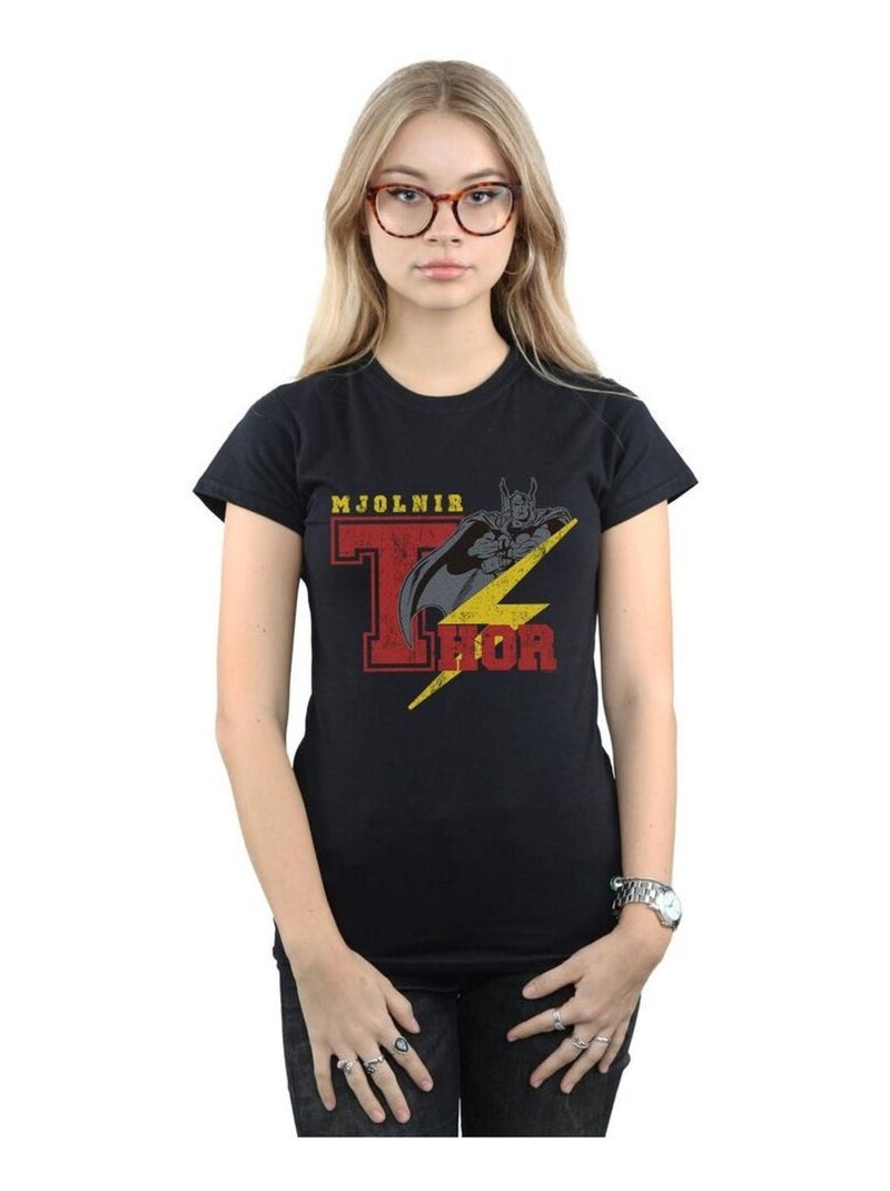 Marvel - T-shirt MJOLNIR Noir - Kiabi