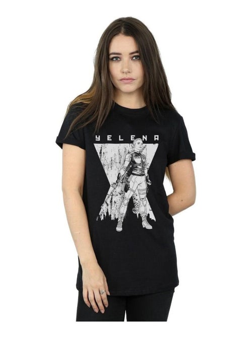Marvel - T-shirt motif Black Widow et Yelena Romanoff motif/style monochrome - Kiabi