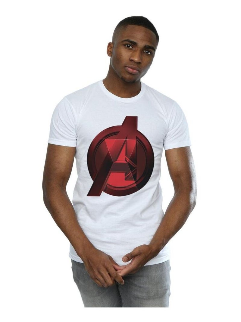 Marvel - T-shirt motif Black Widow motif/style logo AVENGERS Blanc - Kiabi