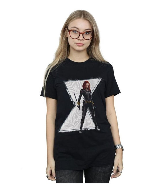 Marvel - T-shirt motif Black Widow motif/style logo - Kiabi Marvel - T-shirt motif Black Widow motif/style logo - Kiabi