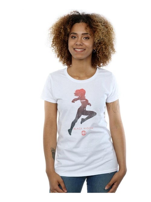Marvel - T-shirt motif Black Widow motif/style silhouette - Kiabi