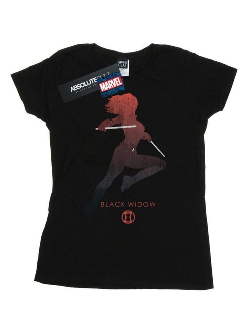 Marvel - T-shirt motif Black Widow motif/style silhouette - Kiabi