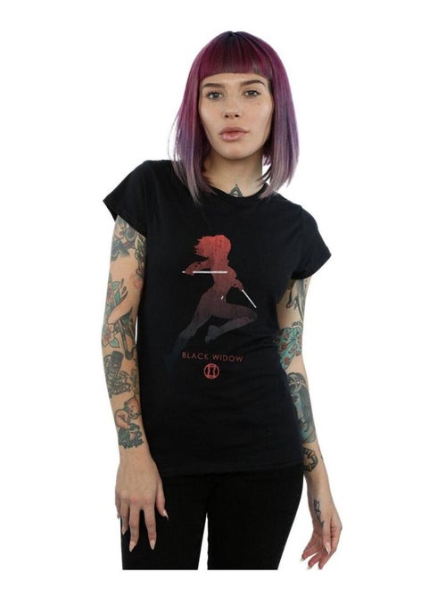 Marvel - T-shirt motif Black Widow motif/style silhouette - Kiabi