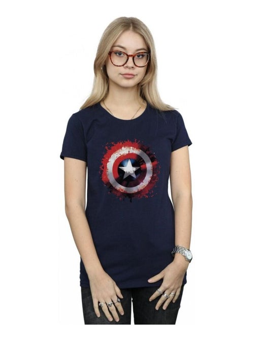 Marvel - T-shirt motif Captain America motif/style Bouclier artistique AVENGERS - Kiabi