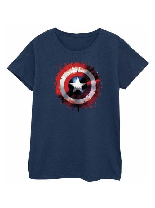 Marvel - T-shirt motif Captain America motif/style Bouclier artistique AVENGERS - Kiabi