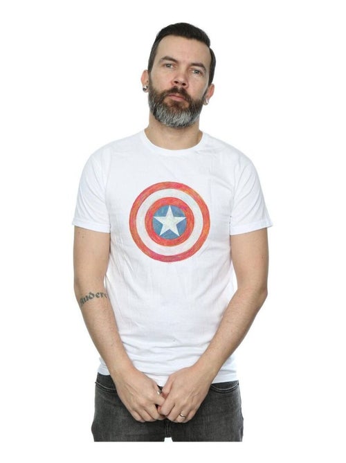 Marvel - T-shirt motif Captain America motif/style Bouclier - Kiabi