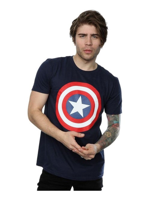 Marvel - T-shirt motif Captain America motif/style Bouclier - Kiabi