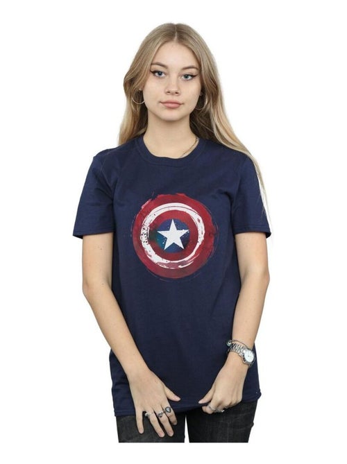 Marvel - T-shirt motif Captain America motif/style Bouclier éclaboussé - Kiabi
