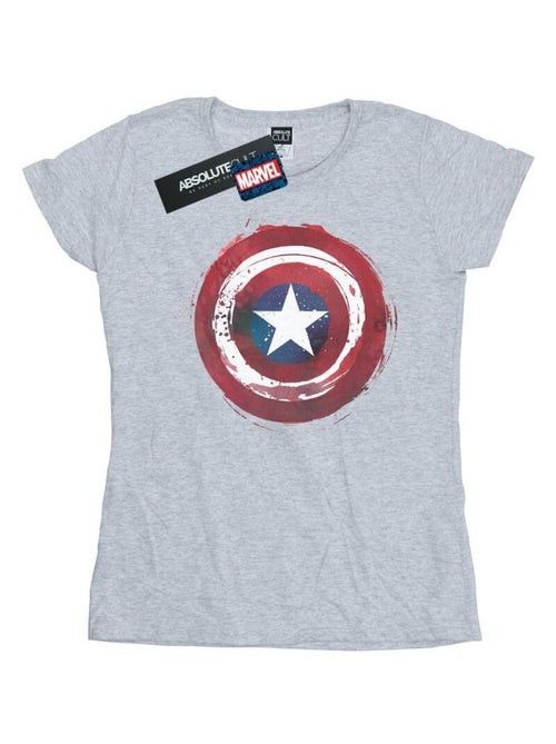 Marvel - T-shirt motif Captain America motif/style Bouclier éclaboussé - Kiabi