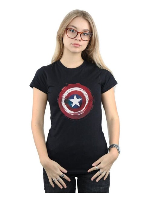 Marvel - T-shirt motif Captain America motif/style Bouclier éclaboussé - Kiabi