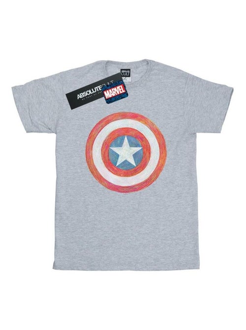 Marvel - T-shirt motif Captain America motif/style Bouclier - Kiabi