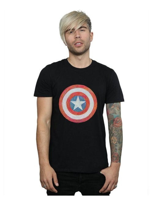 Marvel - T-shirt motif Captain America motif/style Bouclier - Kiabi