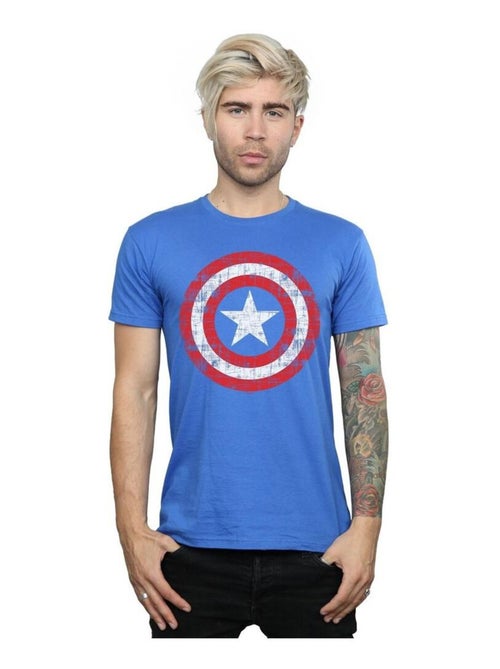 Marvel - T-shirt motif Captain America motif/style bouclier rayé AVENGERS - Kiabi Marvel - T-shirt motif Captain America motif/style bouclier rayé AVENGERS - Kiabi