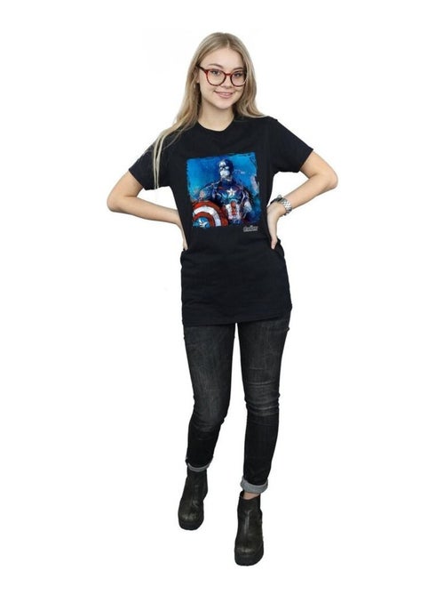 Marvel - T-shirt motif Captain America style art - Kiabi