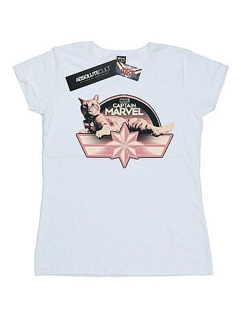 Marvel - T-shirt motif Captain Marvel et Goose CHILLIN GOOSE