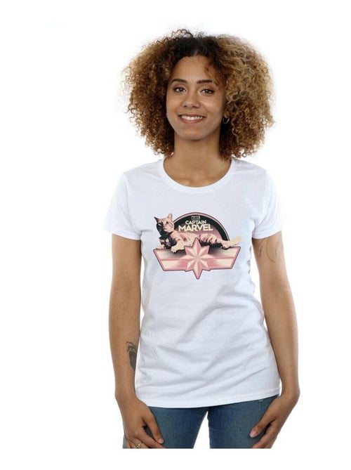 Marvel - T-shirt motif Captain Marvel et Goose CHILLIN GOOSE - Kiabi