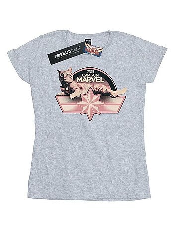 Marvel - T-shirt motif Captain Marvel et Goose CHILLIN GOOSE