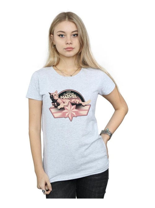 Marvel - T-shirt motif Captain Marvel et Goose CHILLIN GOOSE - Kiabi