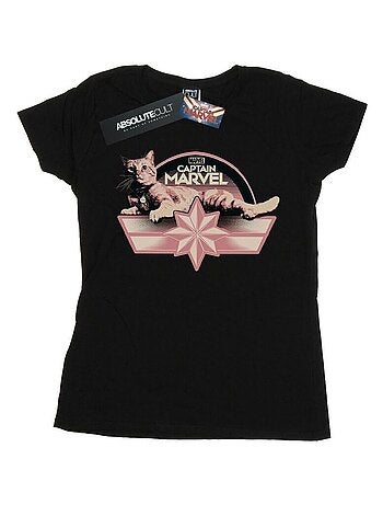 Marvel - T-shirt motif Captain Marvel et Goose CHILLIN GOOSE