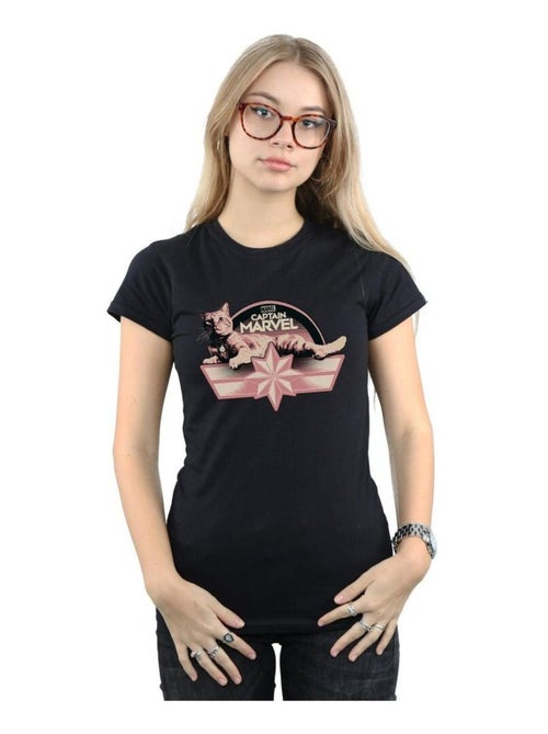 Marvel - T-shirt motif Captain Marvel et Goose CHILLIN GOOSE - Kiabi