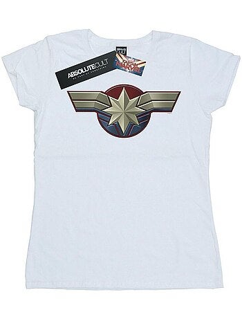Marvel - T-shirt motif Captain Marvel motif/style emblème