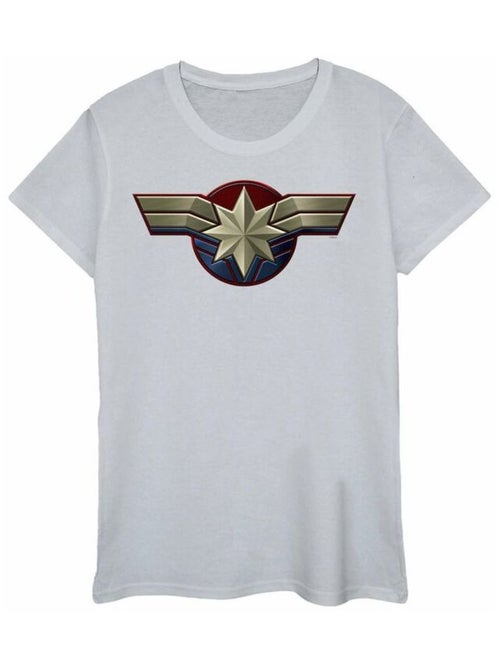 Marvel - T-shirt motif Captain Marvel motif/style emblème - Kiabi Marvel - T-shirt motif Captain Marvel motif/style emblème - Kiabi