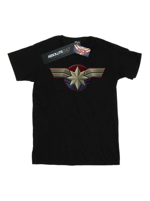 Marvel - T-shirt motif Captain Marvel motif/style emblème - Kiabi