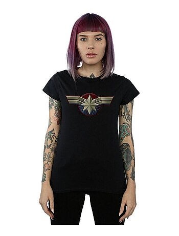 Marvel - T-shirt motif Captain Marvel motif/style emblème