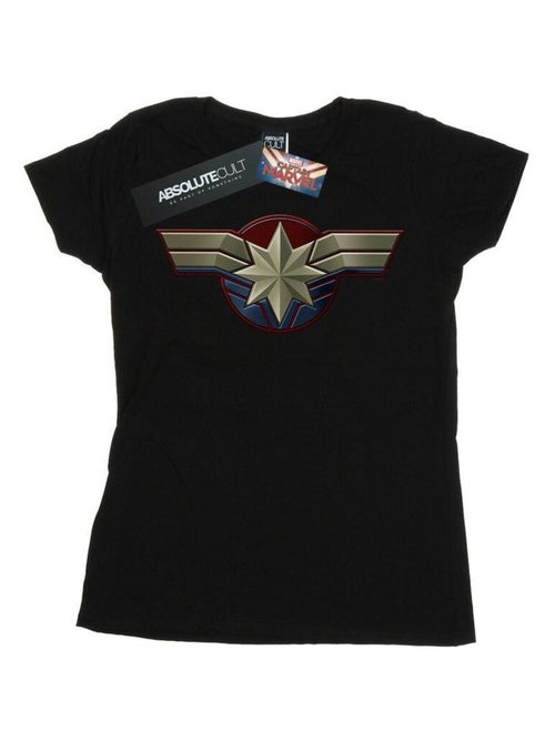 Marvel - T-shirt motif Captain Marvel motif/style emblème - Kiabi