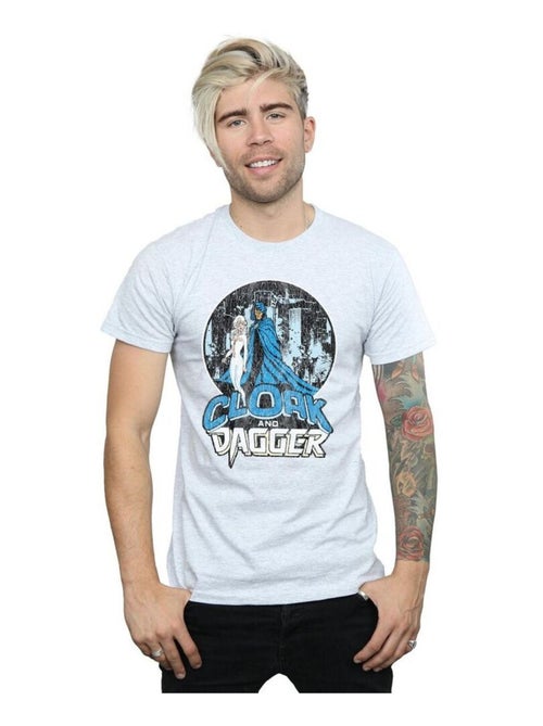 Marvel - T-shirt motif Cloak et Dagger motif/style rétro - Kiabi
