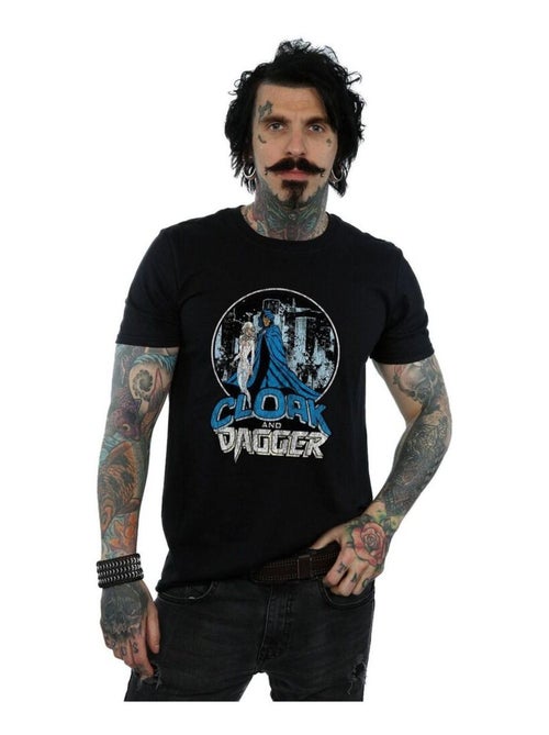 Marvel - T-shirt motif Cloak et Dagger motif/style rétro - Kiabi