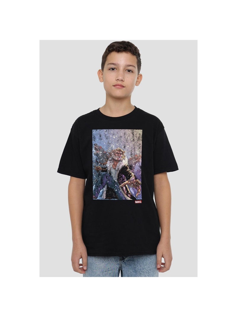Marvel - T-shirt motif Dent-de-Sabre X-MEN Noir - Kiabi