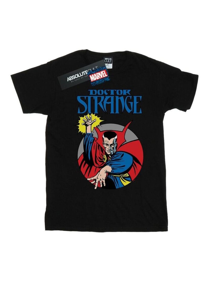 Marvel - T-shirt motif Dr Strange motif/style Cercle Noir - Kiabi