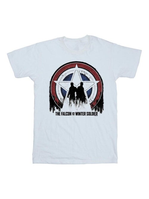 Marvel - T-shirt motif Falcon et Soldat de l'Hiver motif/style Étoiles - Kiabi
