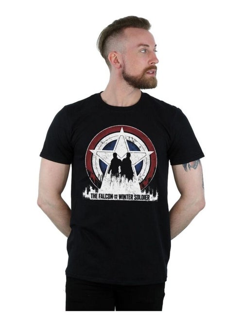 Marvel - T-shirt motif Falcon et Soldat de l'Hiver motif/style Étoiles - Kiabi