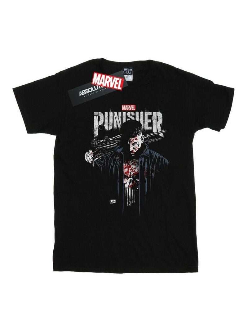 Marvel - T-shirt motif Frank Castle TV SERIES Noir - Kiabi